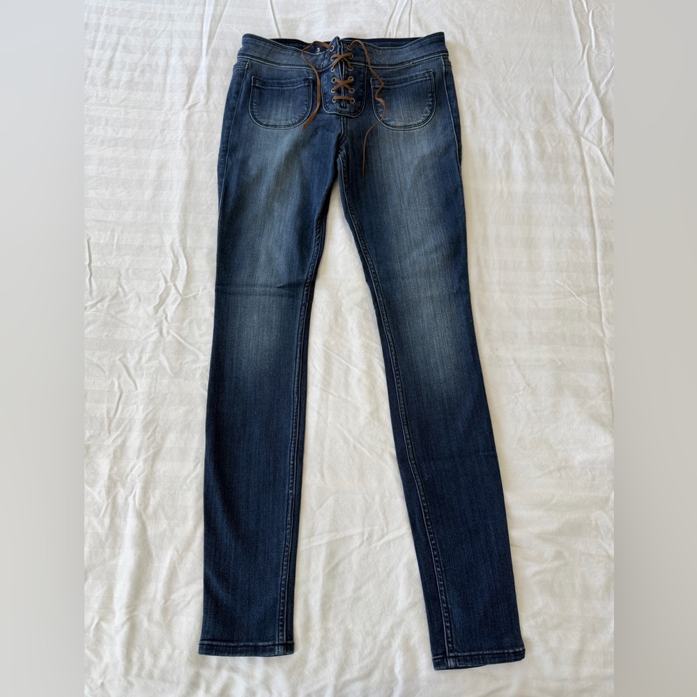 Hollister Lace-Up Skinny Jean Leggings